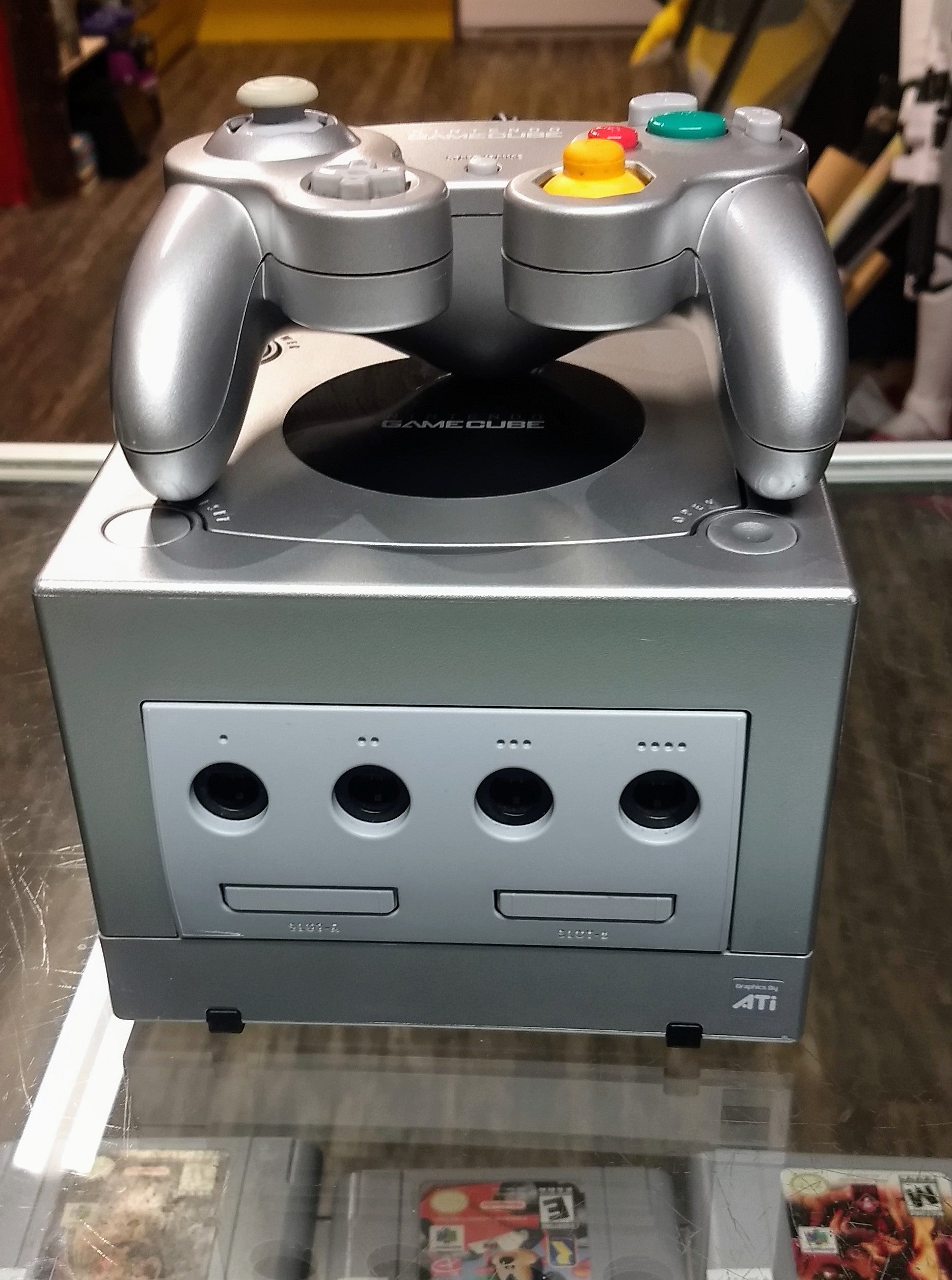 CONSOLE NINTENDO GAMECUBE NGC ARGENT SILVER DOL-001 USA - jeux video game-x