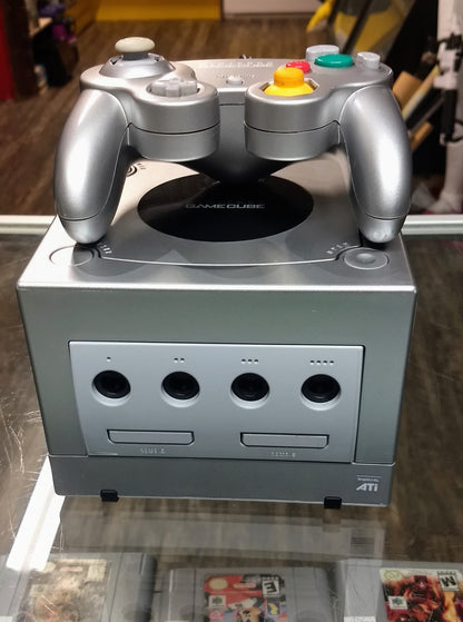 CONSOLE NINTENDO GAMECUBE NGC ARGENT SILVER DOL-001 USA - jeux video game-x