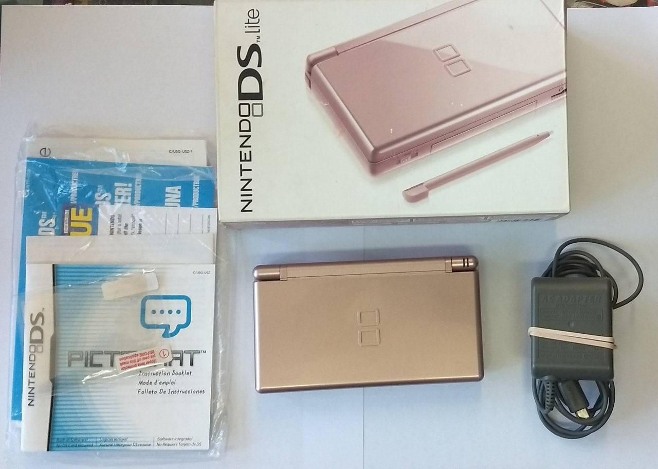 CONSOLE NINTENDO DS LITE METALLIC ROSE SYSTEM - jeux video game-x