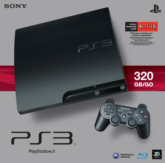 CONSOLE PLAYSTATION 3 PS3 SLIM 320GB SYSTEM EN BOITE - jeux video game-x