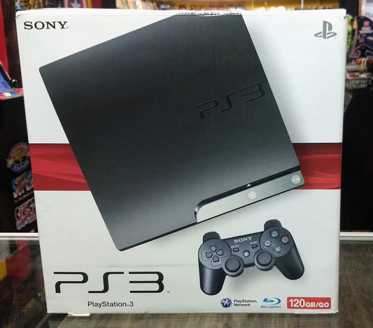 CONSOLE PLAYSTATION 3 PS3 SLIM 120GB SYSTEM EN BOITE - jeux video game-x