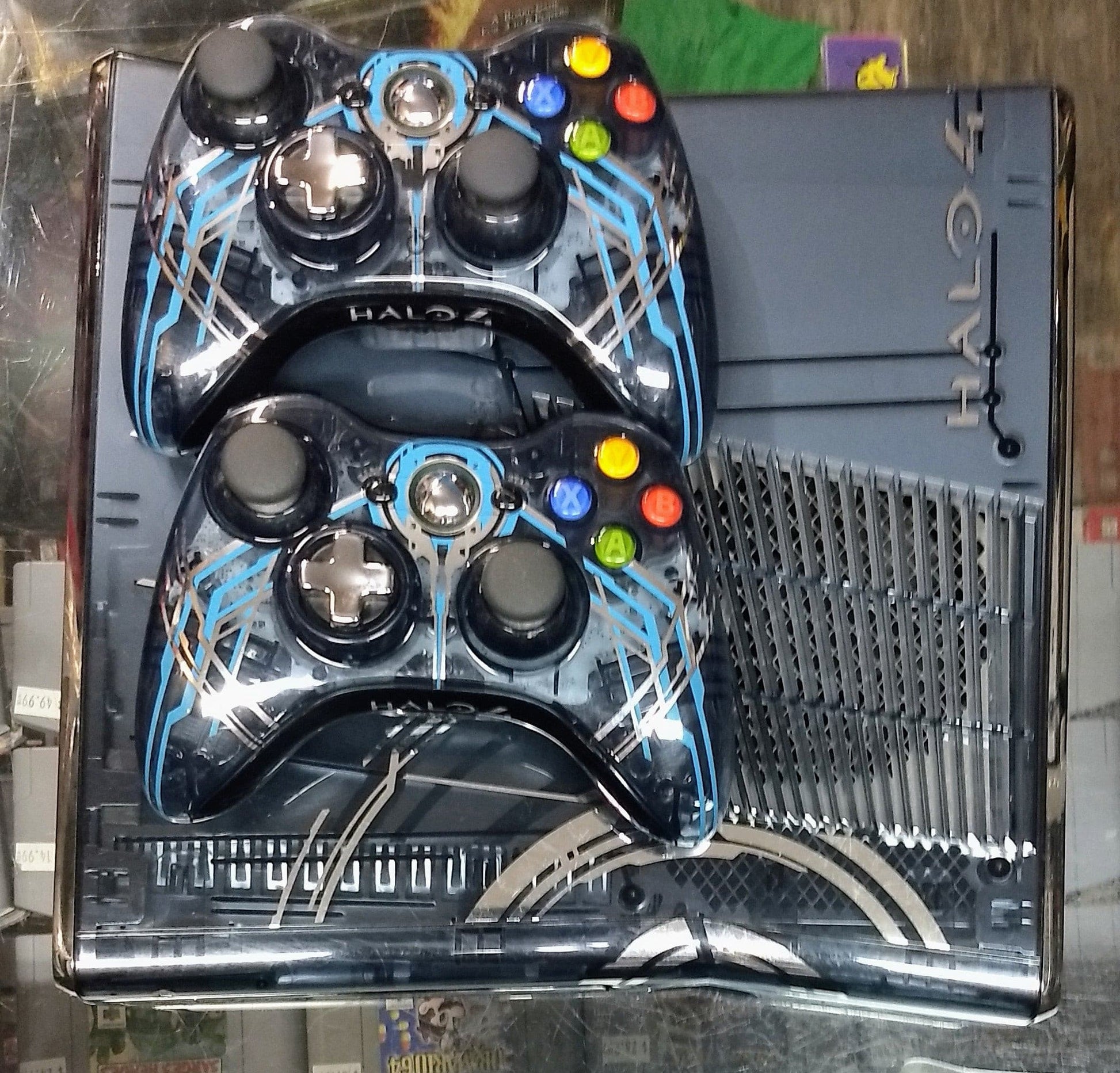CONSOLE XBOX 360 X360 HALO 4 LIMITED EDITION 320GB BLUE SYSTEM - jeux video game-x