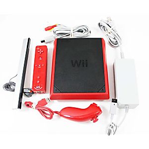 CONSOLE NINTENDO WII MINI ROUGE RED SYSTEM - jeux video game-x