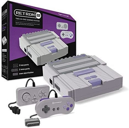 CONSOLE RETRON 2 NES ET SNES SYSTEM - jeux video game-x