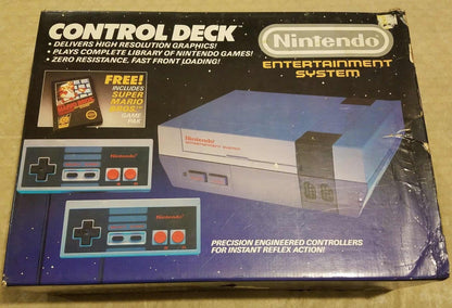 CONSOLE NINTENDO ENTERTAINMENT SYSTEM NES CONTROL DECK EN BOITE - jeux video game-x