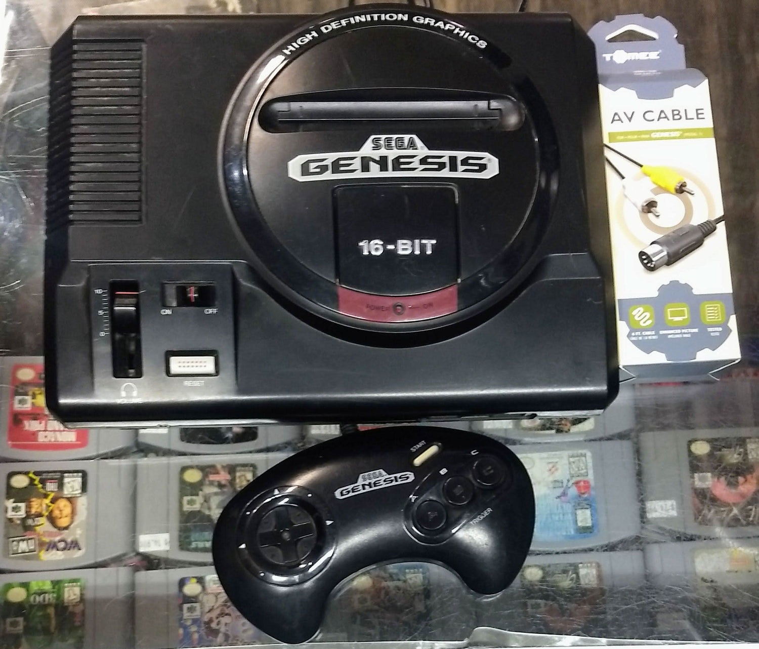 CONSOLE SEGA GENESIS SG VERSION MODEL 1 SYSTEM HIGH DEFINITION GRAPHICS HDG - jeux video game-x