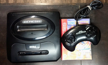 CONSOLE SEGA GENESIS SG MODEL 2 SYSTEM SONIC SPINBALL BUNDLE EN BOITE - jeux video game-x