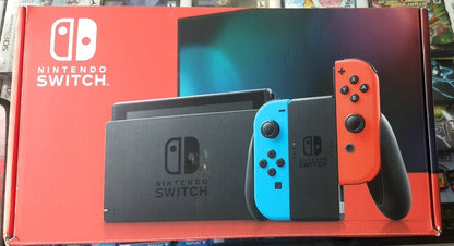 CONSOLE NINTENDO SWITCH NEON BLUE AND RED JOY-CON SYSTEM - jeux video game-x