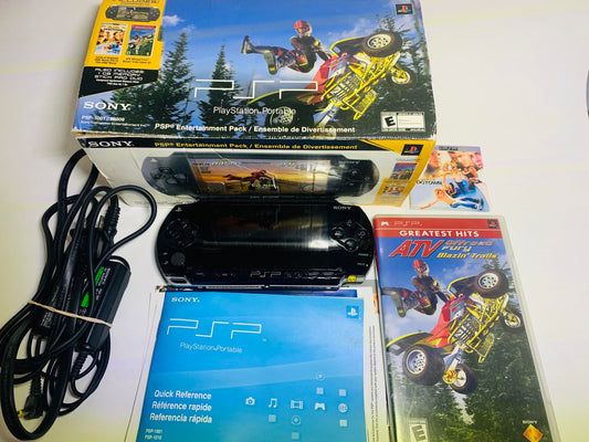 console playstation portable PSP 1001 Entertainment Pack ensemble de divertissement - jeux video game-x
