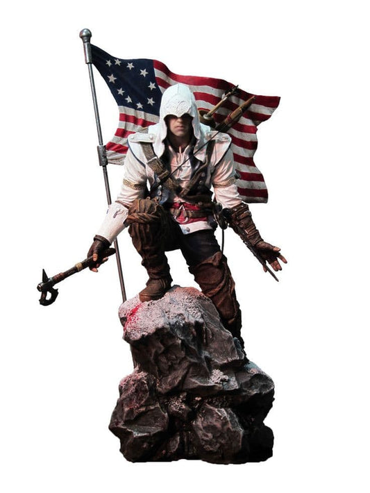 ASSASSIN'S CREED III 3 LIMITED EDITION STATUE CONNOR KENWAY FLAG UBISOFT - jeux video game-x