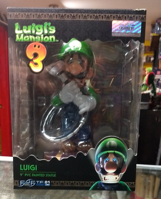 FIRST 4 FIGURES LUIGI'S MANSION 3 LUIGI 9" PVC PAINTED STATUE FIGURINE - jeux video game-x