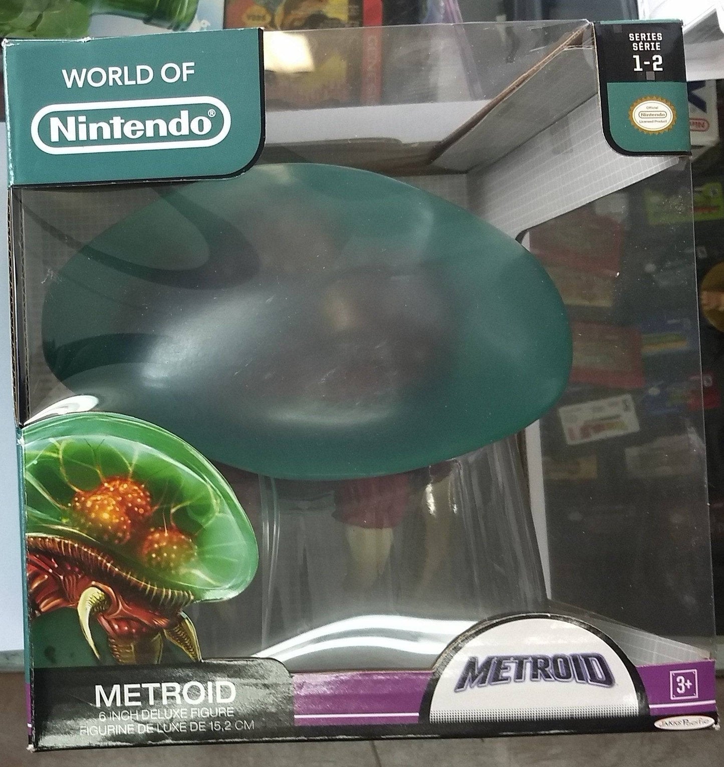 WORLD OF NINTENDO 6" INCH DELUXE METROID ACTION  SERIES 1-2 JAKKS FIGURINE - jeux video game-x