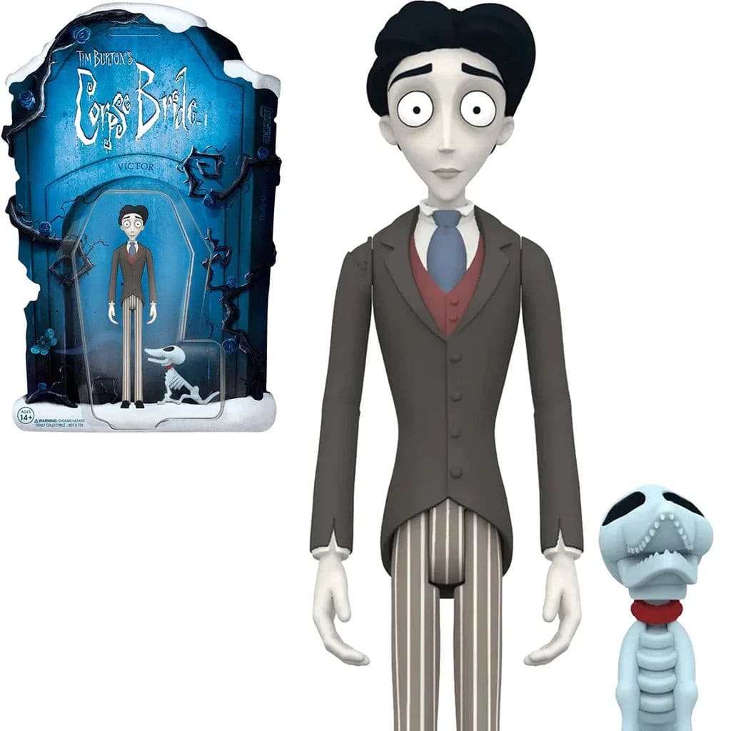 SUPER7 TIM BURTON’S CORPSE BRIDE VICTOR REACTION FIGURE 3.75 INCH - jeux video game-x