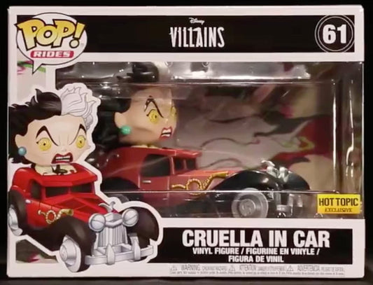 FUNKO POP CRUELLA IN CAR #61 - jeux video game-x