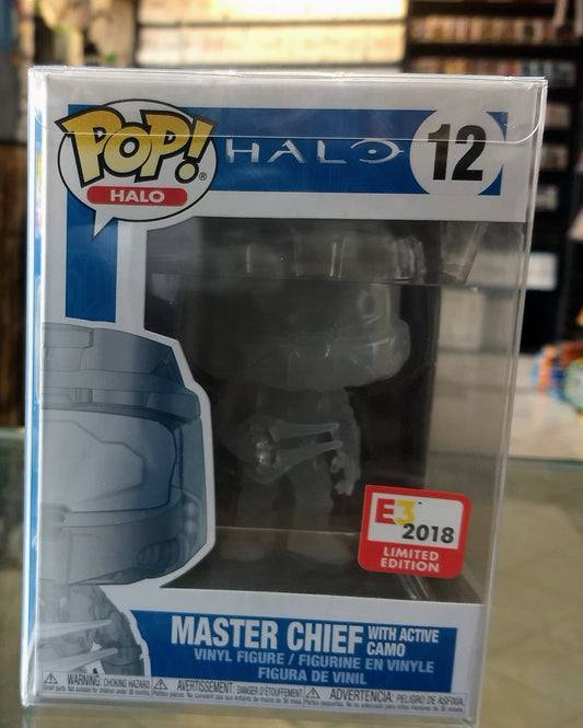 FUNKO POP HALO MASTER CHIEF WITH ACTIVE CAMO #12 - jeux video game-x