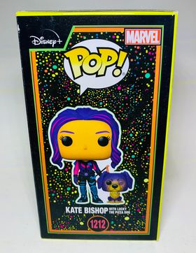 FUNKO POP Kate Bishop with Lucky the Pizza Dog blacklight #1212 - jeux video game-x