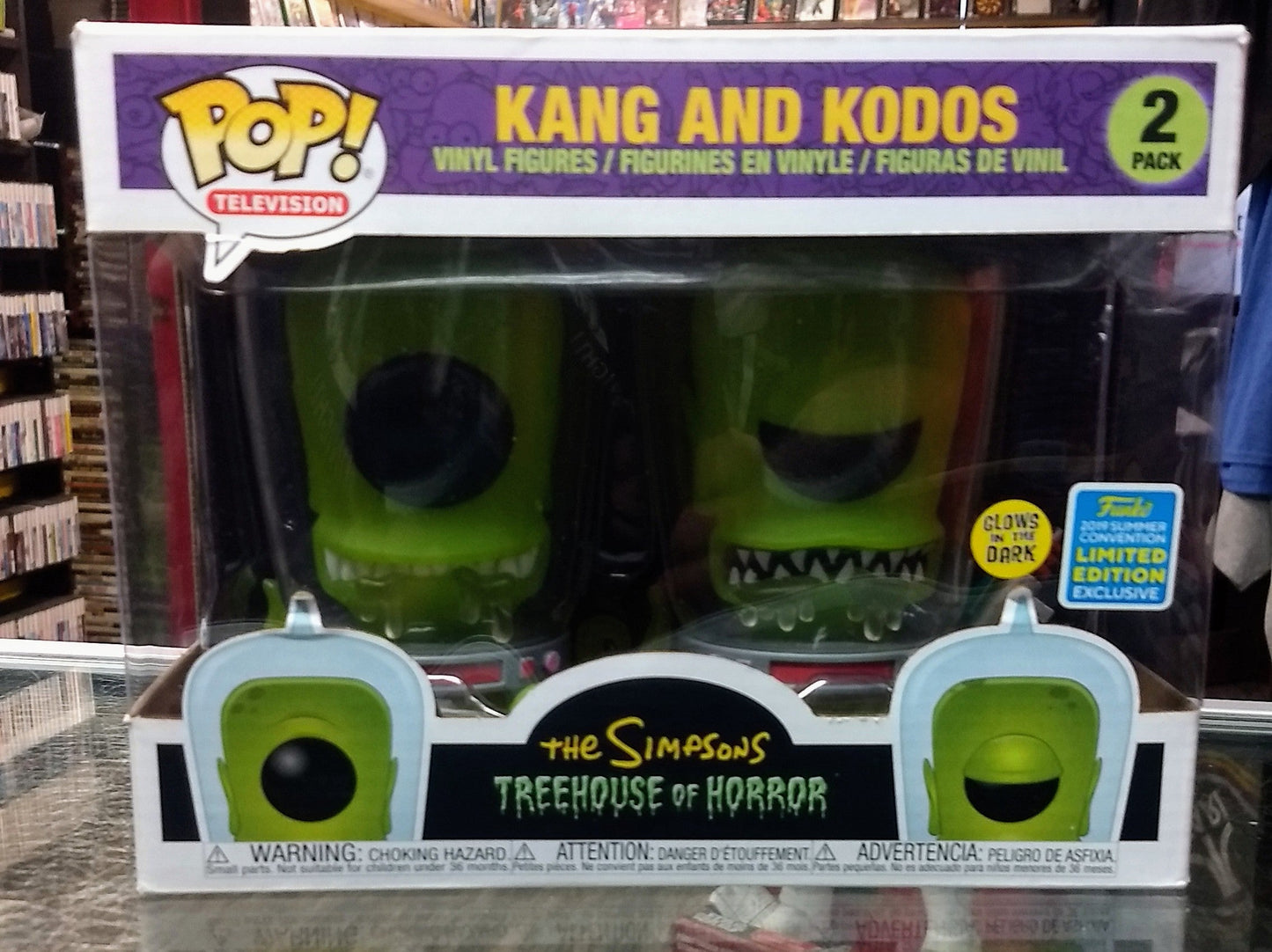 FUNKO POP TV KANG AND KODOS EXCLUSIVE 2 PACK SHARED STICKER SUMMER - jeux video game-x