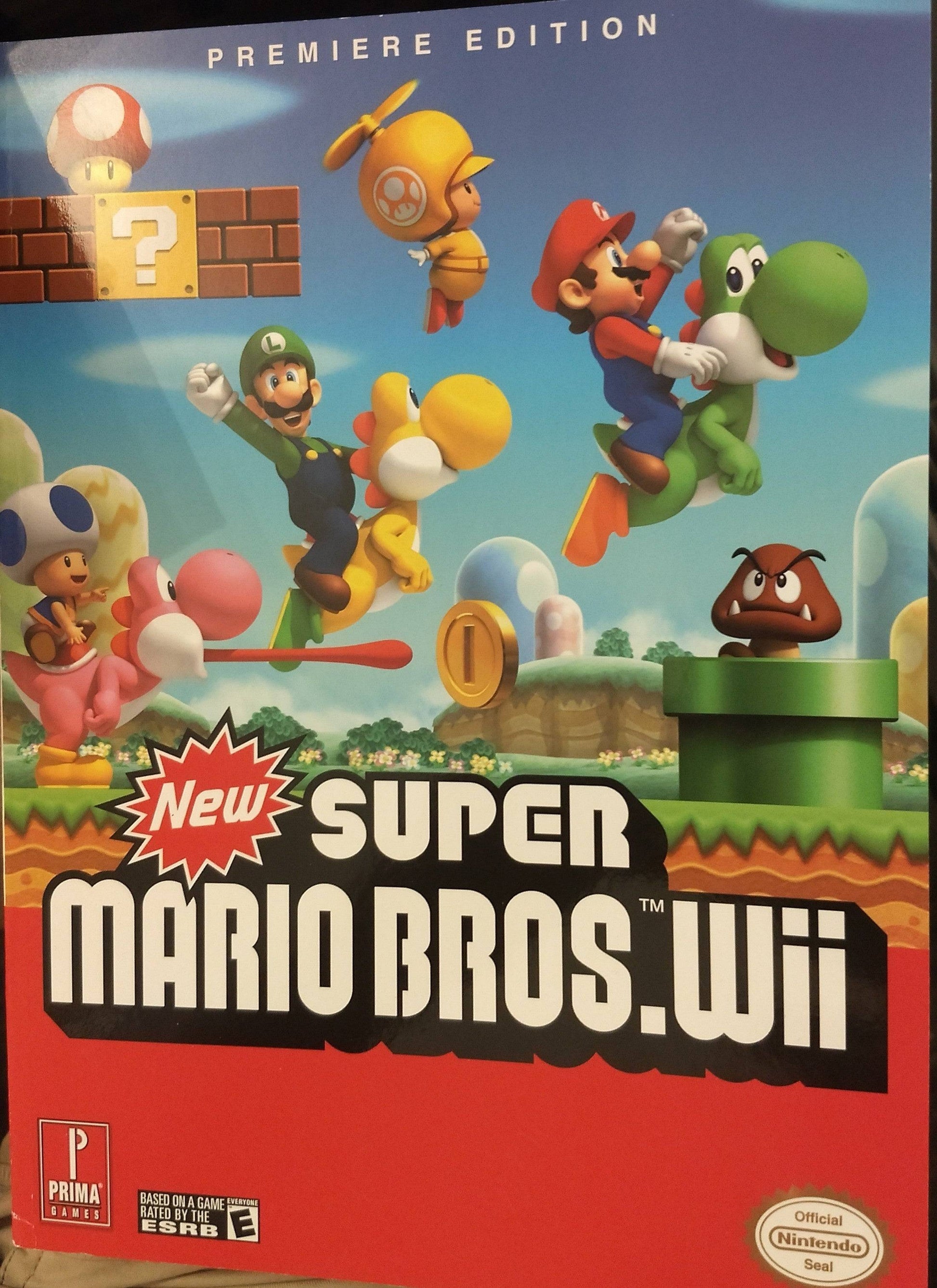 New Super Mario Bros Wii Prima Official Strategy Game Guide - jeux video game-x