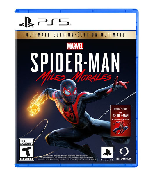 MARVEL'S SPIDERMAN MILES MORALES ULTIMATE EDITION (PLAYSTATION 5 PS5) - jeux video game-x