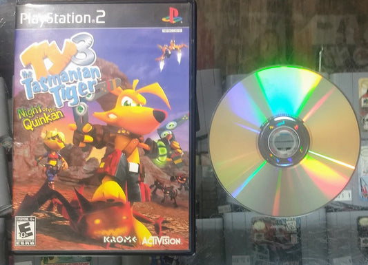 TY THE TASMANIAN TIGER 3: NIGHT OF THE QUINKAN (PLAYSTATION 2 PS2) - jeux video game-x