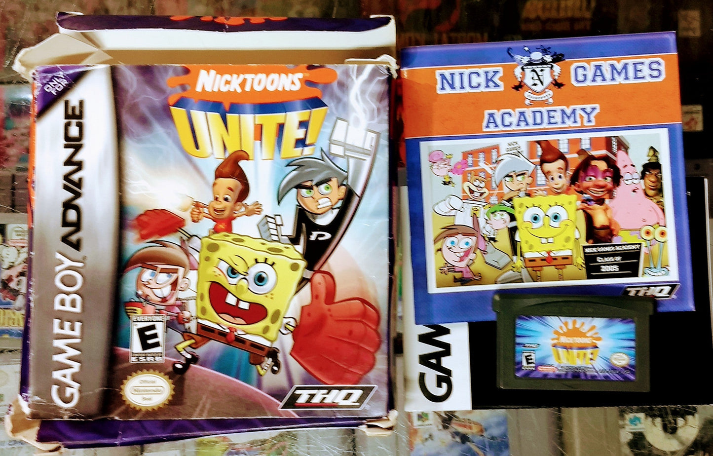 NICKTOONS UNITE EN BOITE (GAME BOY ADVANCE GBA) - jeux video game-x