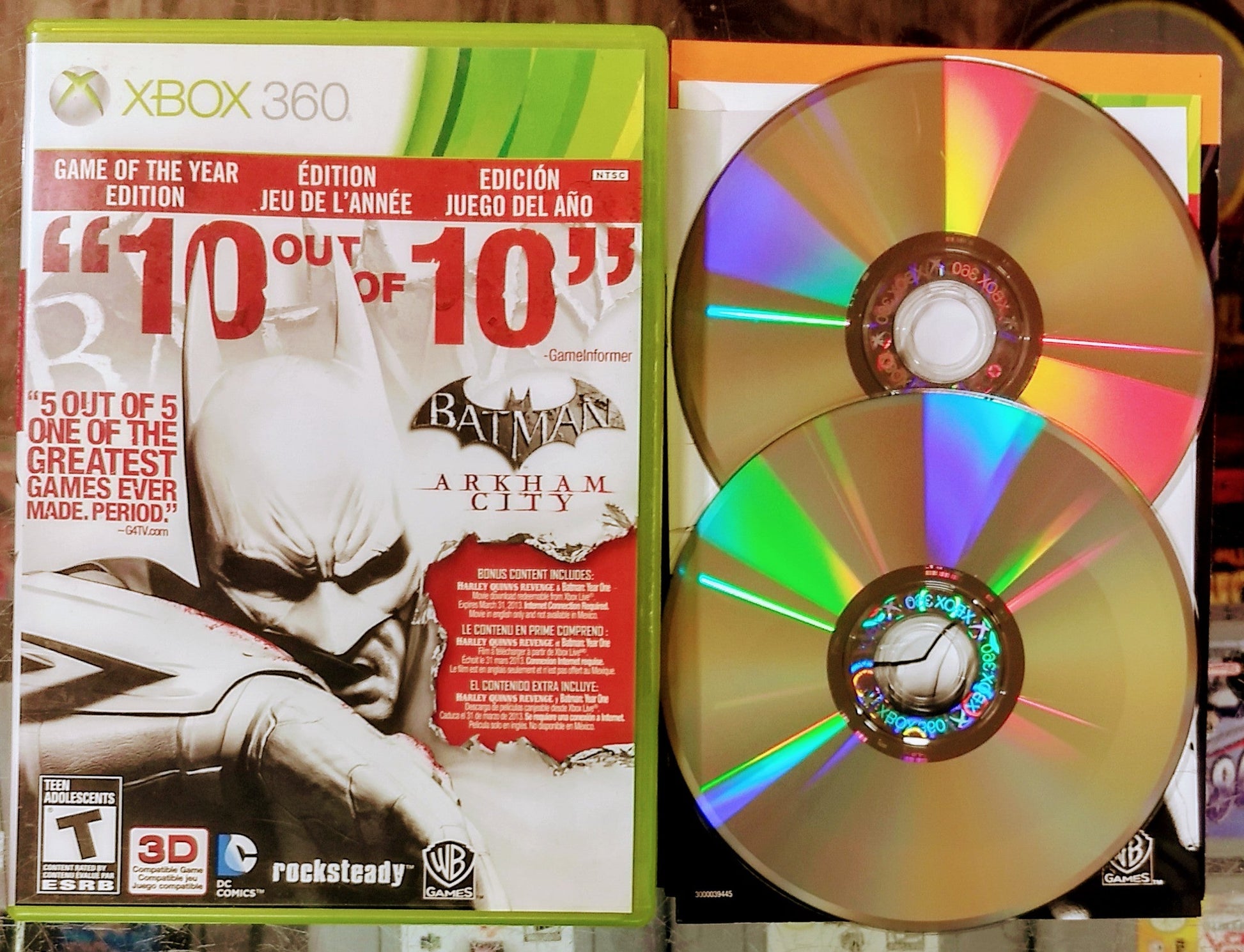 BATMAN ARKHAM CITY GAME OF THE YEAR EDITION (GOTY) (XBOX 360 X360) - jeux video game-x