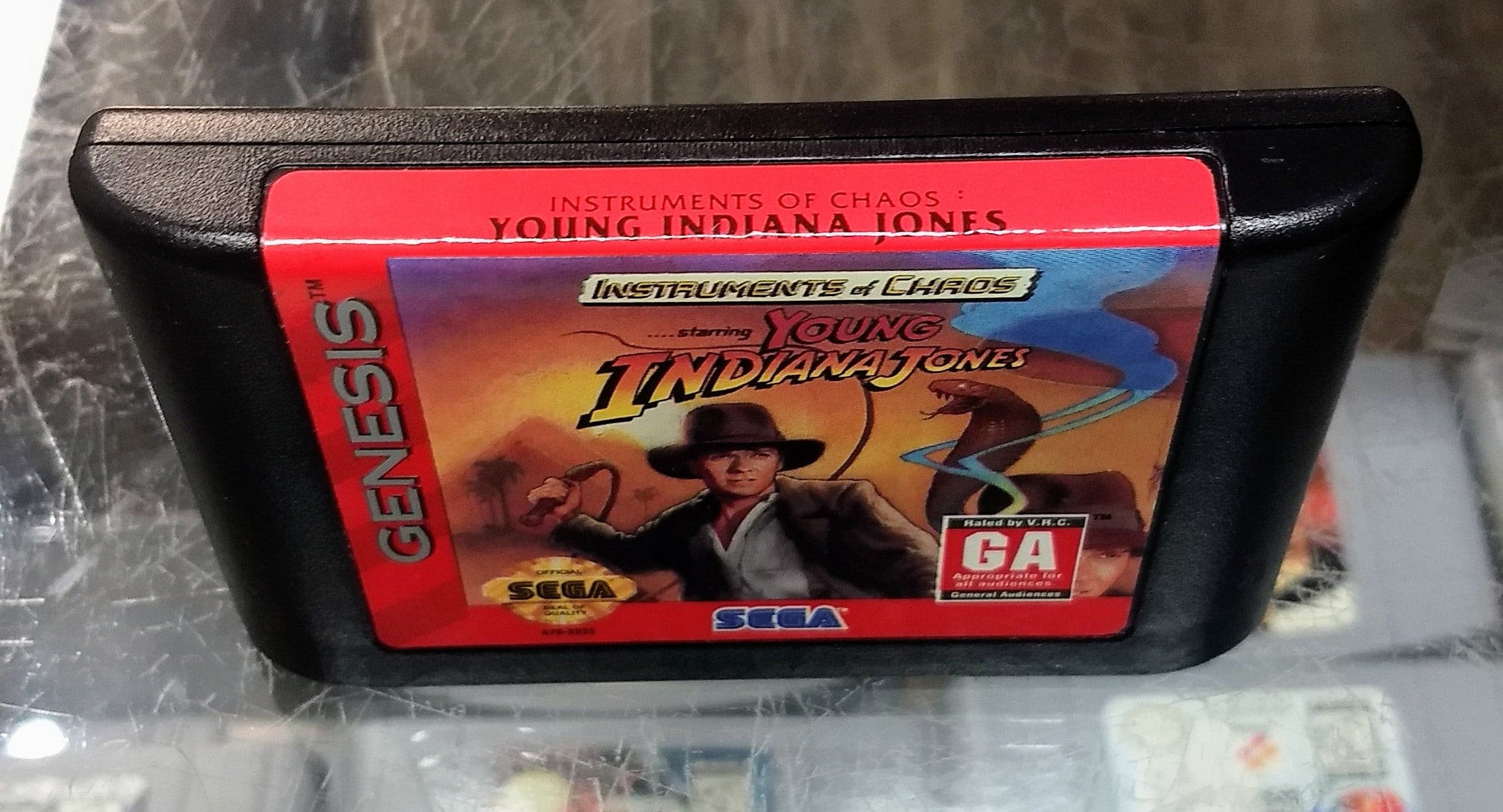 INSTRUMENTS OF CHAOS STARRING YOUNG INDIANA JONES SEGA GENESIS SG