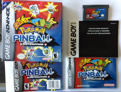 POKEMON PINBALL RUBY AND SAPPHIRE (GAME BOY ADVANCE GBA) - jeux video game-x