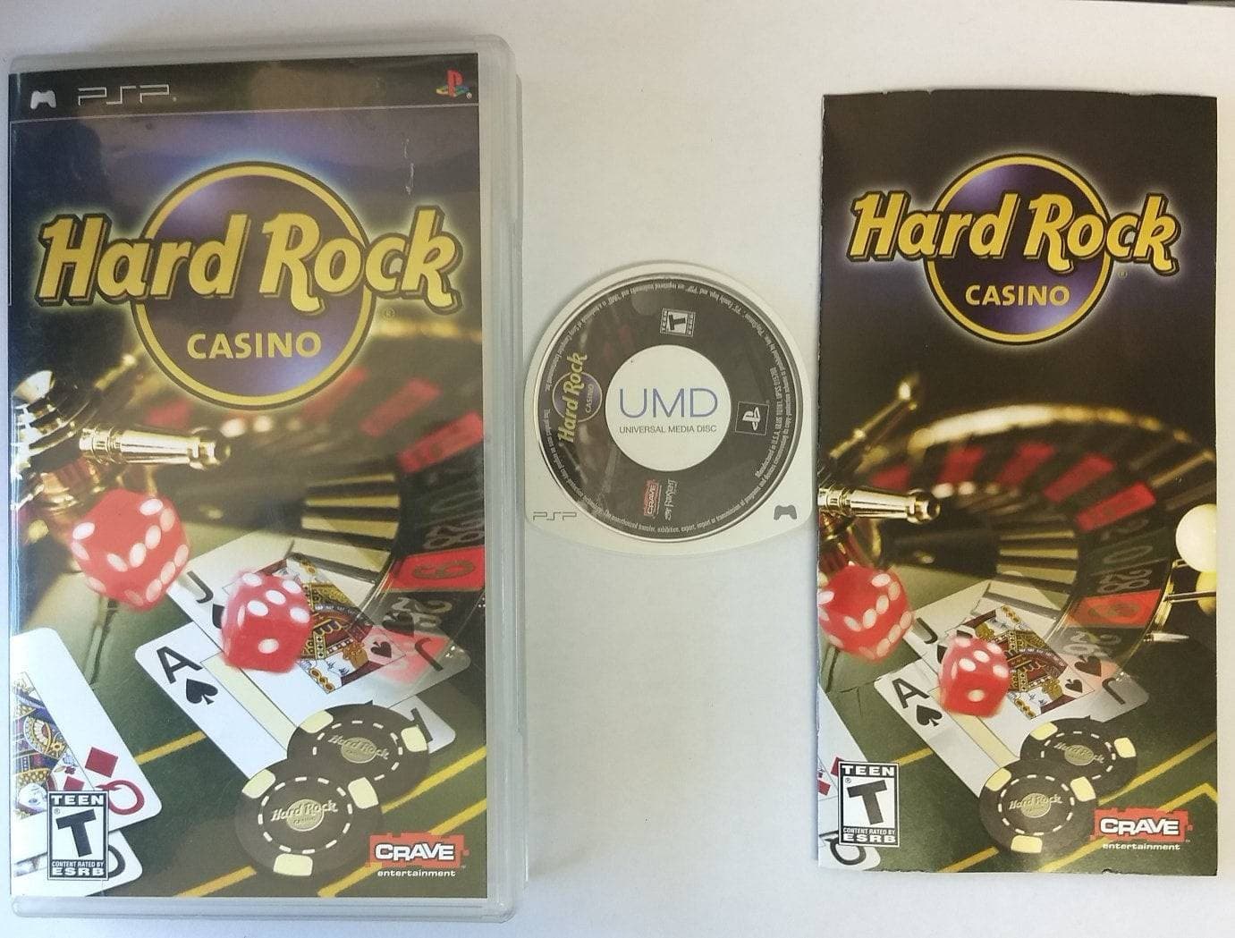 HARD ROCK CASINO (PLAYSTATION PORTABLE PSP) - jeux video game-x