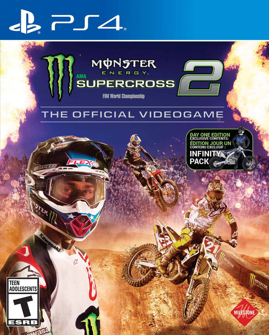 MONSTER ENERGY SUPERCROSS – THE OFFICIAL VIDEOGAME 2 (PLAYSTATION 4 PS4) - jeux video game-x