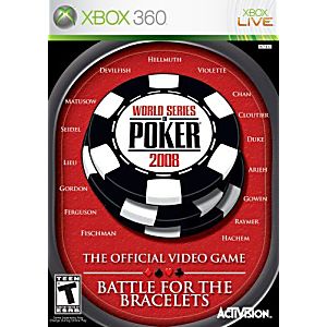 WORLD SERIES OF POKER 2008 (XBOX 360 X360) - jeux video game-x
