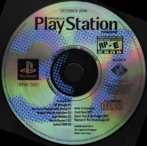 PLAYSTATION MAGAZINE ISSUE 37 OCTOBER 2000 (PLAYSTATION PS1) - jeux video game-x