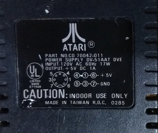 POWER SUPPLY ATARI CO70042-011 POUR ATARI 65XE - jeux video game-x