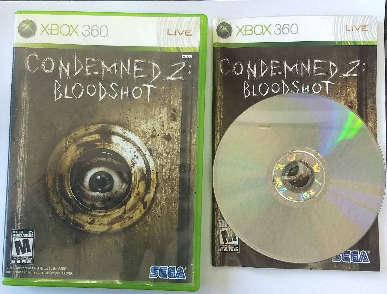 CONDEMNED 2 BLOODSHOT (XBOX 360 X360) - jeux video game-x