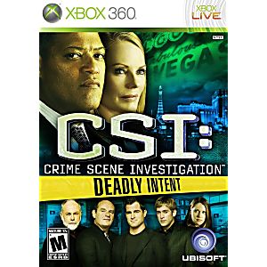 CSI: CRIME SCENE INVESTIGATION: DEADLY INTENT (XBOX 360 X360) - jeux video game-x