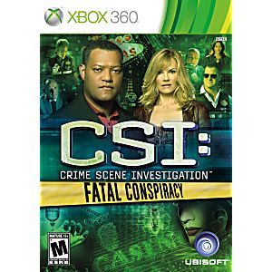 CSI CRIME SCENE INVESTIGATION FATAL CONSPIRACY (XBOX 360 X360) - jeux video game-x