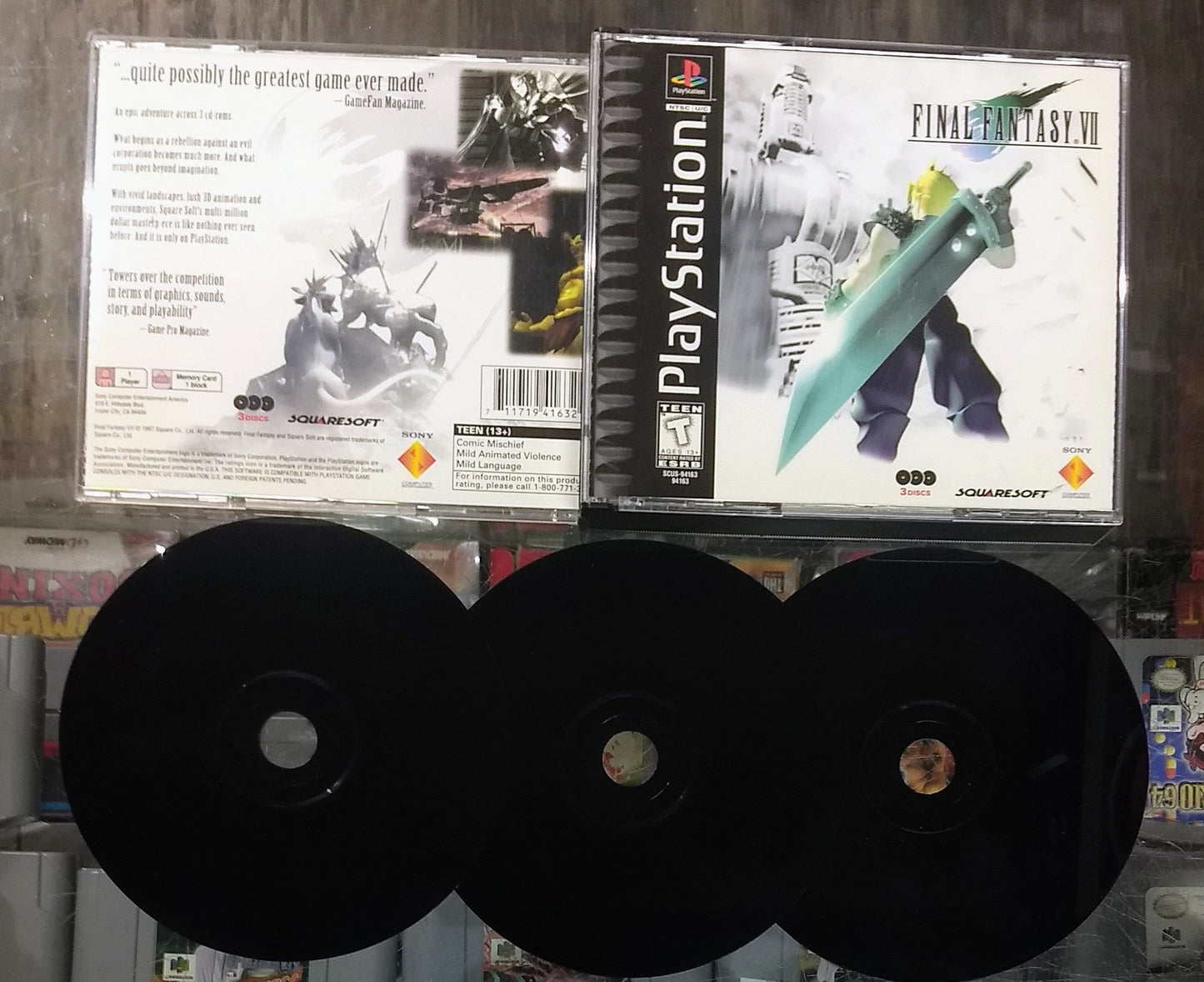 FINAL FANTASY VII 7 MISPRINT (PLAYSTATION PS1) - jeux video game-x