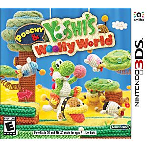 POOCHY & YOSHI'S WOOLLY WORLD (NINTENDO 3DS) - jeux video game-x