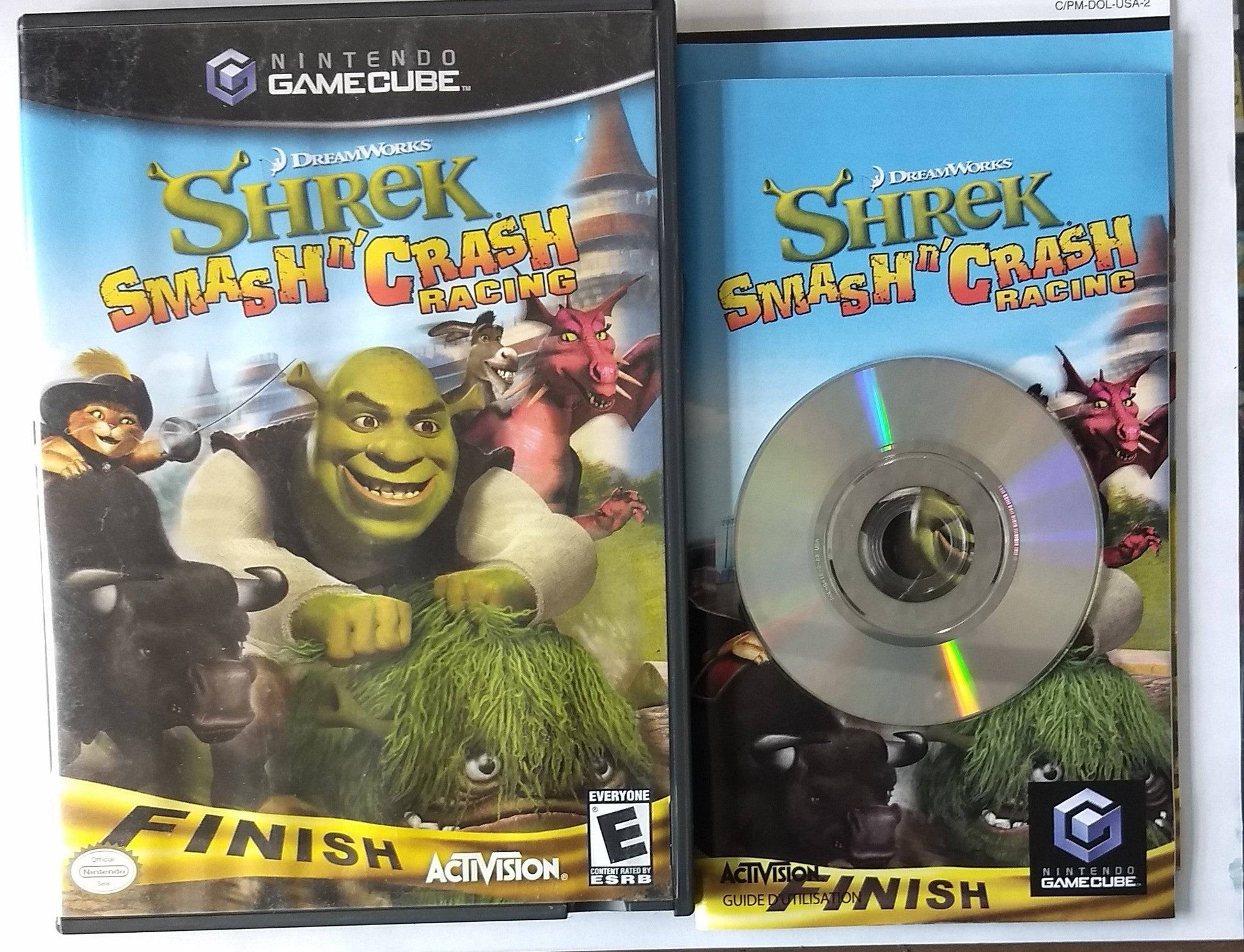 SHREK SMASH AND CRASH RACING (NINTENDO GAMECUBE NGC) - jeux video game-x