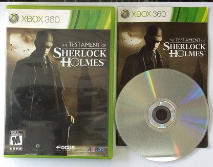 THE TESTAMENT OF SHERLOCK HOLMES (XBOX 360 X360) - jeux video game-x