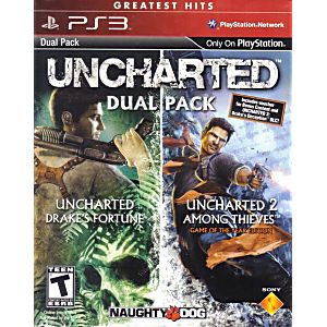 UNCHARTED AND UNCHARTED 2 DUAL PACK (PLAYSTATION 3 PS3) - jeux video game-x