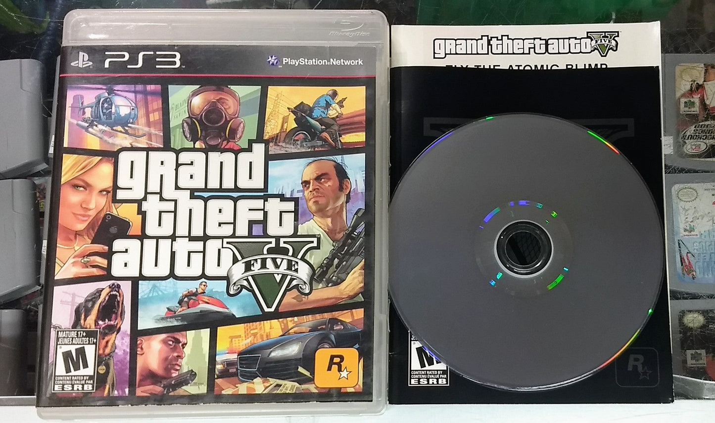 GRAND THEFT AUTO GTA V 5 PLAYSTATION 3 PS3 - jeux video game-x