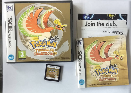 POKEMON HEARTGOLD VERSION OR FRANCAIS CANADIEN CDF NINTENDO DS - jeux video game-x