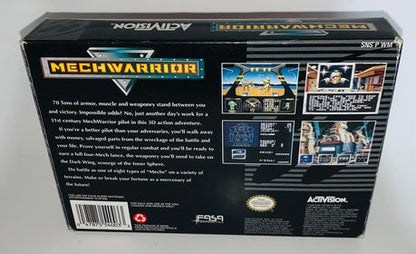 MECHWARRIOR EN BOITE SUPER NINTENDO SNES - jeux video game-x