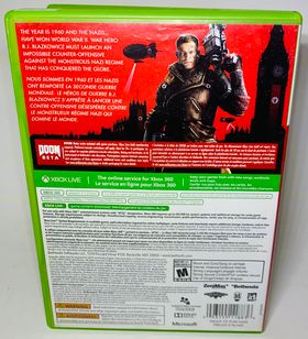 WOLFENSTEIN THE NEW ORDER XBOX 360 X360 - jeux video game-x