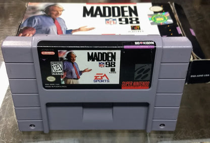 MADDEN NFL 98 EN BOITE SUPER NINTENDO SNES - jeux video game-x