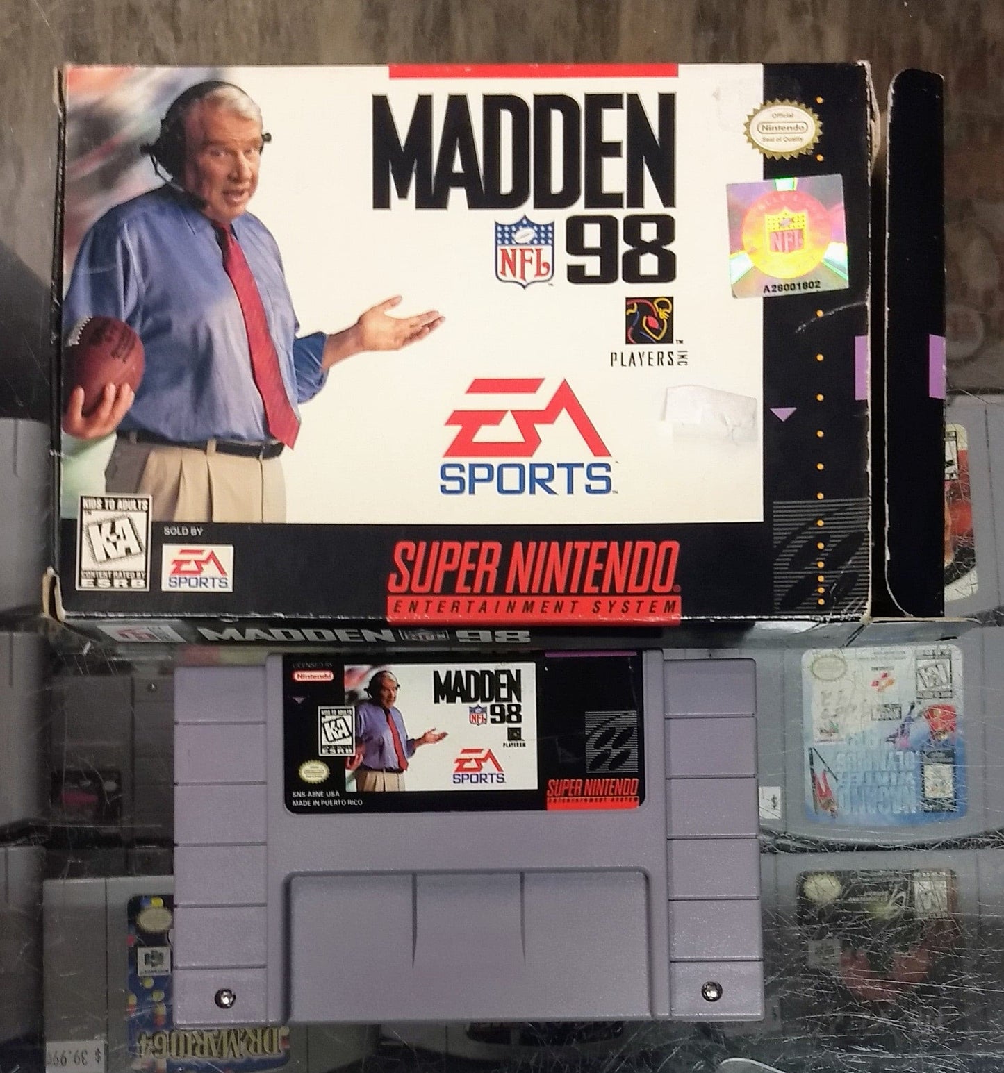 MADDEN NFL 98 EN BOITE SUPER NINTENDO SNES - jeux video game-x