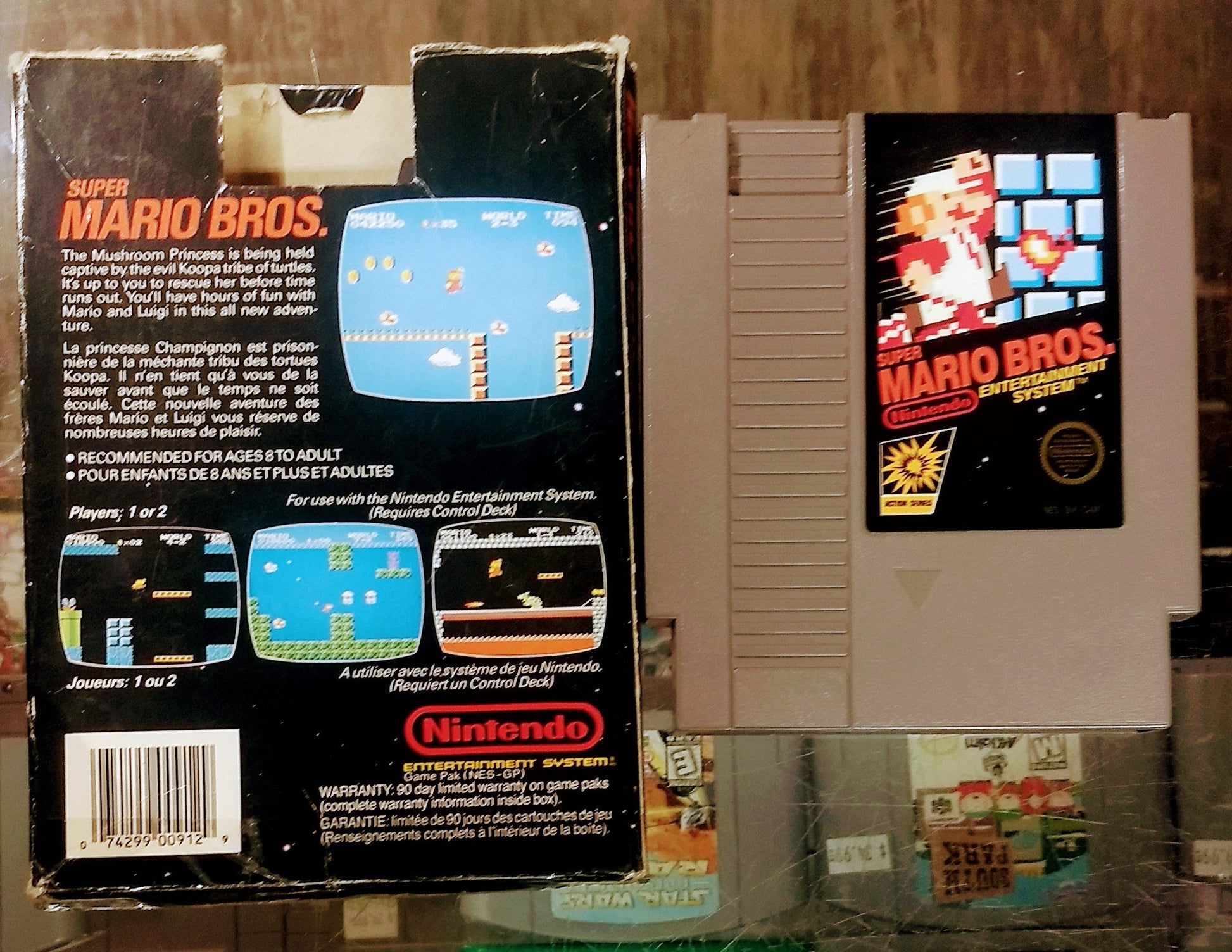 SUPER MARIO BROS EN BOITE NINTENDO NES - jeux video game-x