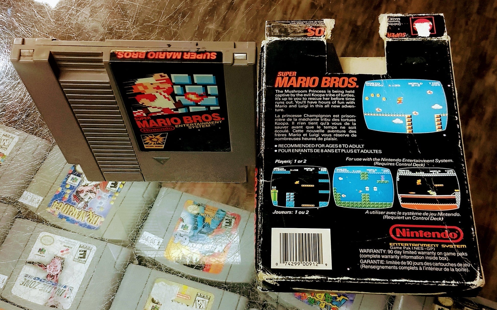 SUPER MARIO BROS EN BOITE NINTENDO NES - jeux video game-x