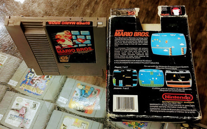 SUPER MARIO BROS EN BOITE NINTENDO NES - jeux video game-x